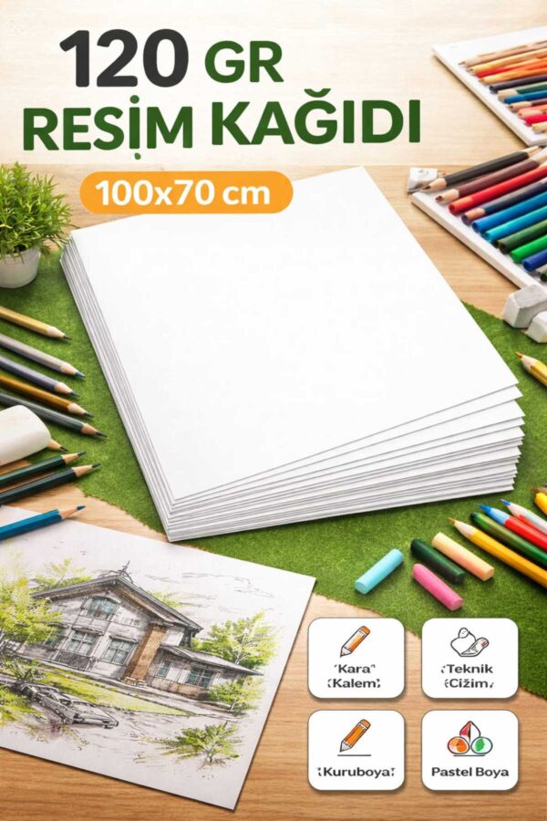 resim kağıdı 70x100 120gr 20 li paket çizim kağıdı resim kağıdı 70x100 120gr 20 li paket çizim kağıdı