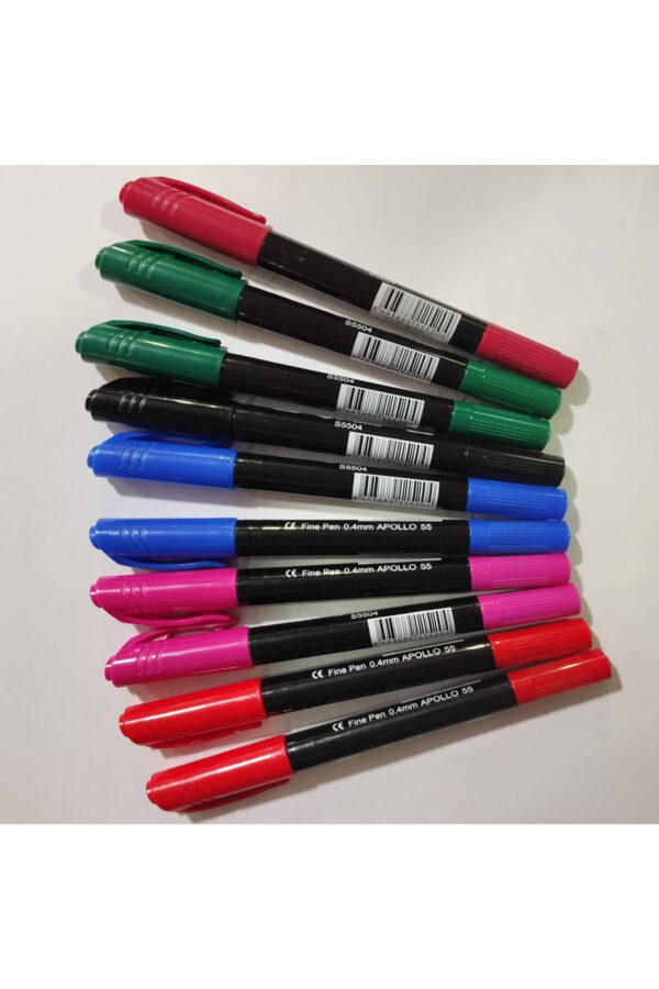 proton Masis Fineliner Apollo 55 Ince Kalın Iki Uçlu 10 lu paket proton Masis Fineliner Apollo 55 Ince Kalın Iki Uçlu 10 lu paket
