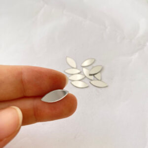 6x15 Mm Oval Gümüş Renk Mozaik Ayna 100 Adet 6x15 Mm Oval Gümüş Renk Mozaik Ayna 100 Adet
