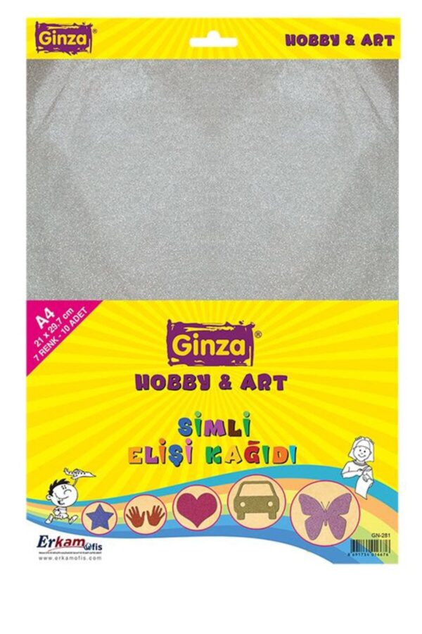 Simli Elişi Kağıdı (24 * 34 Cm) 10' Lu Gn-281/50 Simli Elişi Kağıdı (24 * 34 Cm) 10' Lu Gn-281/50
