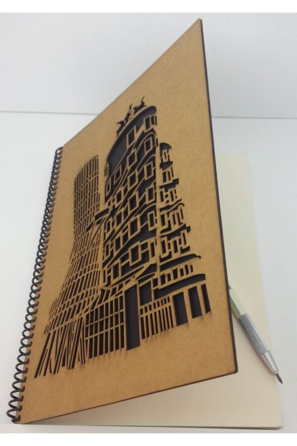 Premium Tasarım Defter Sert Kapak 80 Yaprak 17x24 Cm