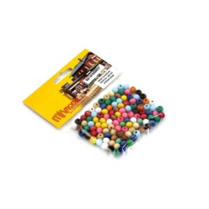 Mk Model 6mm Yuvarlak Ahşap Renkli Boncuk 100 Adet Mk Model 6mm Yuvarlak Ahşap Renkli Boncuk 100 Adet