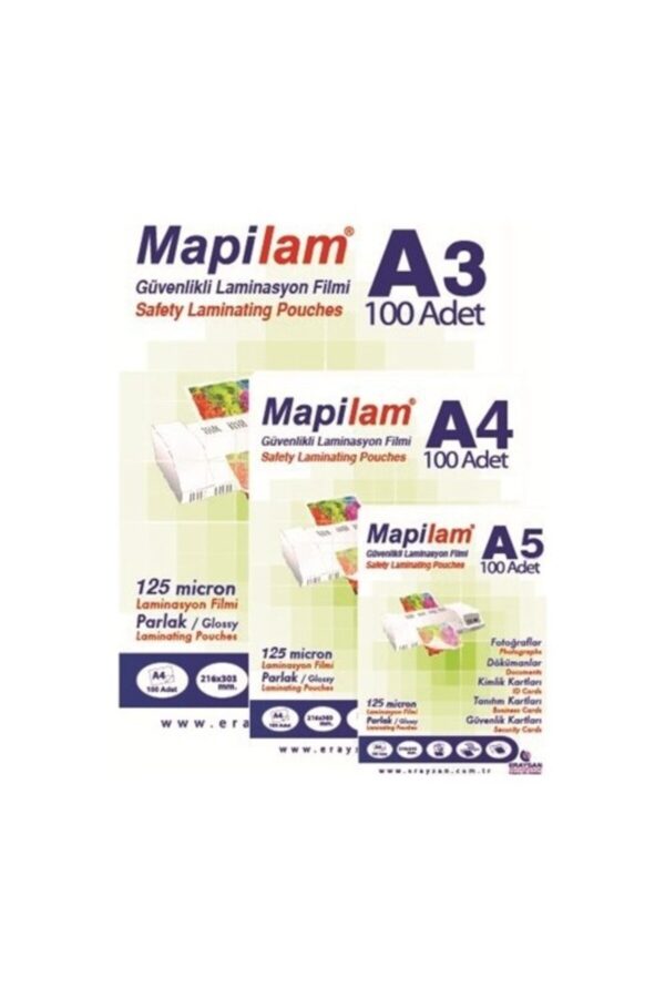 A5 125 Mic Laminasyon Kaplama