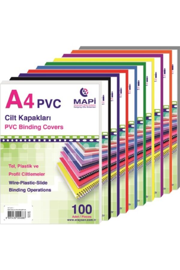 A4 Pvc Opak Cilt Kapağı 160 Mic.100'lü Paket(2040201) Siyah A4 Pvc Opak Cilt Kapağı 160 Mic.100'lü Paket(2040201) Siyah
