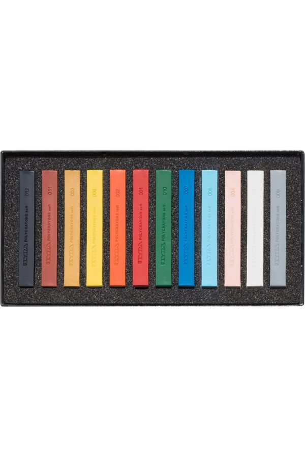 Polycrayon Soft 12'li Toz Pastel Boya Ana Renkler / L5651120