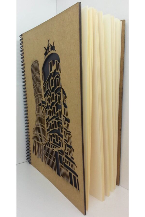 Premium Tasarım Defter Sert Kapak 80 Yaprak 17x24 Cm