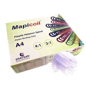 Coil 4:1 Plastik Helezon Spiral 22mm Şeffaf 50 Ad. 48 Lop Coil 4:1 Plastik Helezon Spiral 22mm Şeffaf 50 Ad. 48 Lop