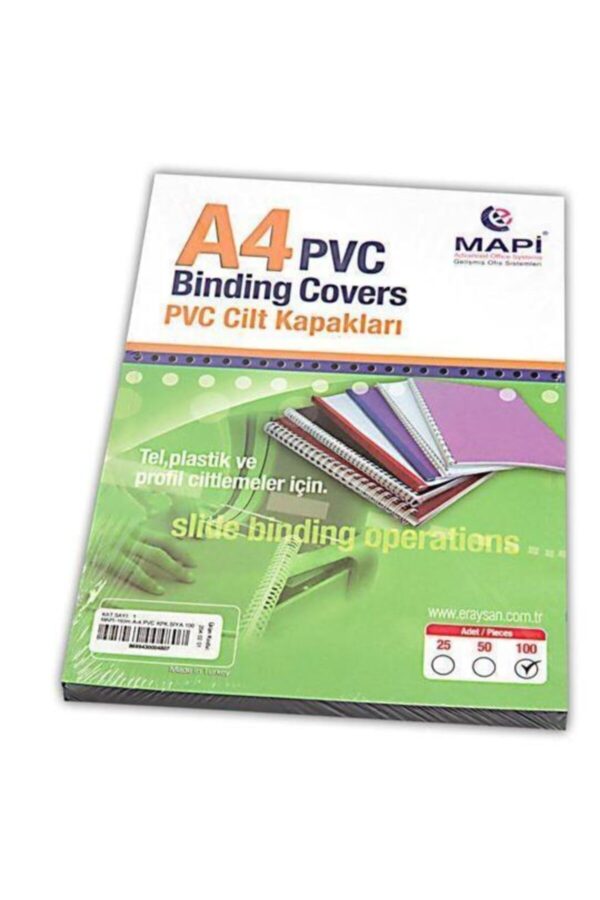 Bind A4 Cilt Kapağı Plastik Opak 160 Micron Buzlu Şeffaf