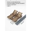 1/25 Ölçek Maket 2 adet Şezlong Set Lazer Kesim Maket Kartonu Mimari Maket Havuz Bahçe Plaj Seti