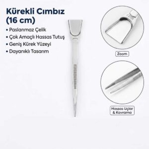 kürekli maket ve hobi cımbızı 16 cm