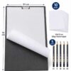 50x70 cm 3 mm MDF Sekreterlik Çizim Altlığı Seti 10 Adet 120 gr Resim Kağıdı ve 5'li Dereceli Kalem Seti 50x70 cm 3 mm MDF Sekreterlik Çizim Altlığı Seti 10 Adet 120 gr Resim Kağıdı ve 5'li Dereceli Kalem Seti
