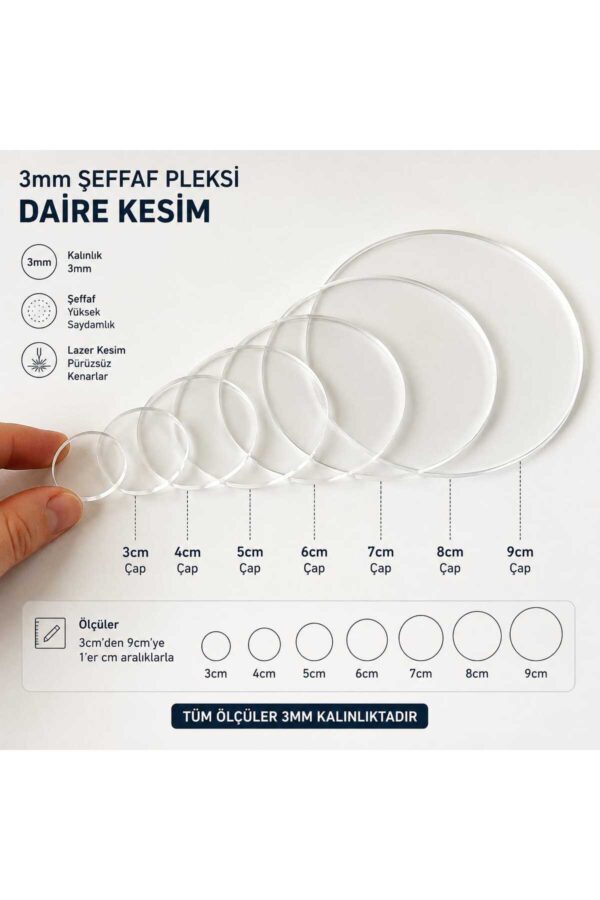 10 adet Şeffaf Pleksi Daire Cam Görünümlü Pleksi Akrilik Mika tablo Pleksiglass 10 adet Şeffaf Pleksi Daire Cam Görünümlü Pleksi Akrilik Mika tablo Pleksiglass