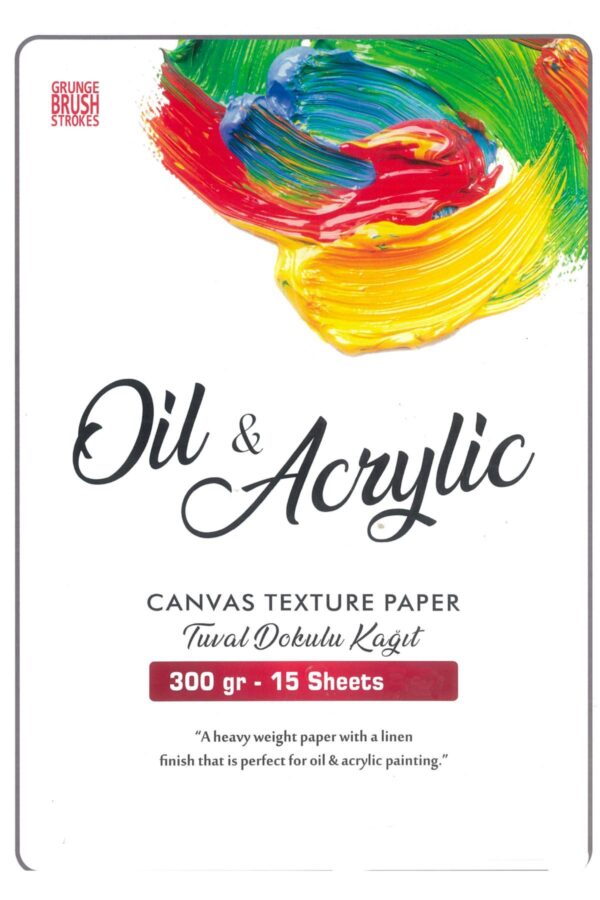 yağlı boya ve akrilik boya defteri 300 gr A3