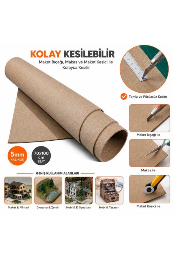 2 Adet 5mm Eva Suni Mantar Maket Süngeri Açık Kahve 70x100cm Kolay Kesilebilir | Mimari Arazi Maketi, Hobi ve Dekorasyon İçin 2 Adet 5mm Eva Suni Mantar Maket Süngeri Açık Kahve 70x100cm Kolay Kesilebilir | Mimari Arazi Maketi, Hobi ve Dekorasyon İçin