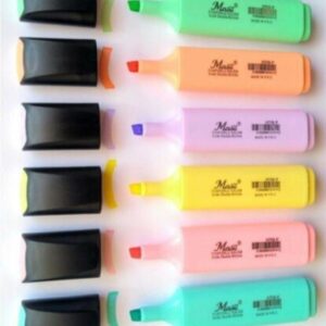 Pastel Renk Fosforlu Işaretleme Kalemi 6 Lı Set Pastel Renk Fosforlu Işaretleme Kalemi 6 Lı Set