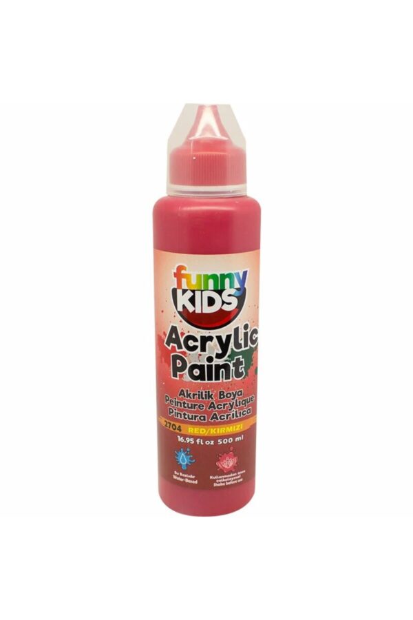 Funny Kids Akrilik Boya 500ml - 2704 Kırmızı