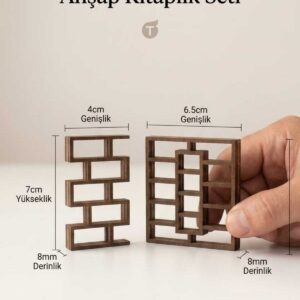 1/25 Ölçek Lazer Kesim Ahşap Kitaplık Seti Mini Mobilya Maket Mimari Model Parçaları (2'li Set) 1/25 Ölçek Lazer Kesim Ahşap Kitaplık Seti Mini Mobilya Maket Mimari Model Parçaları (2'li Set)