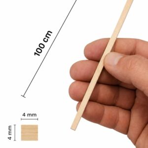 20 Adet 4x4 mm Ihlamur Çıta 1 Metre | Maket, Hobi, El İşi Ahşap Çubuk – Pürüzsüz Kesim 20 Adet 4x4 mm Ihlamur Çıta 1 Metre | Maket, Hobi, El İşi Ahşap Çubuk – Pürüzsüz Kesim