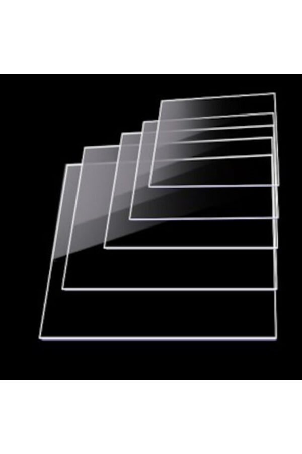 10 adet 5x10cm 3mm Şeffaf Pleksi Levha Cam Görünümlü Pleksi Akrilik Mika