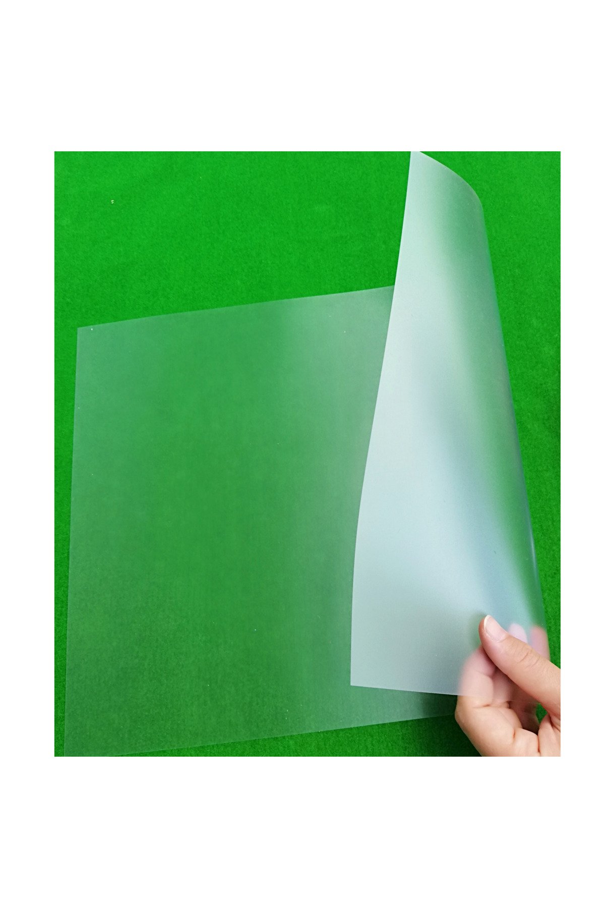 10 adet a4 şeffaf asetat 160 mikron pvc şeffaf asetat kağıdı 21x29,7 - görsel 7