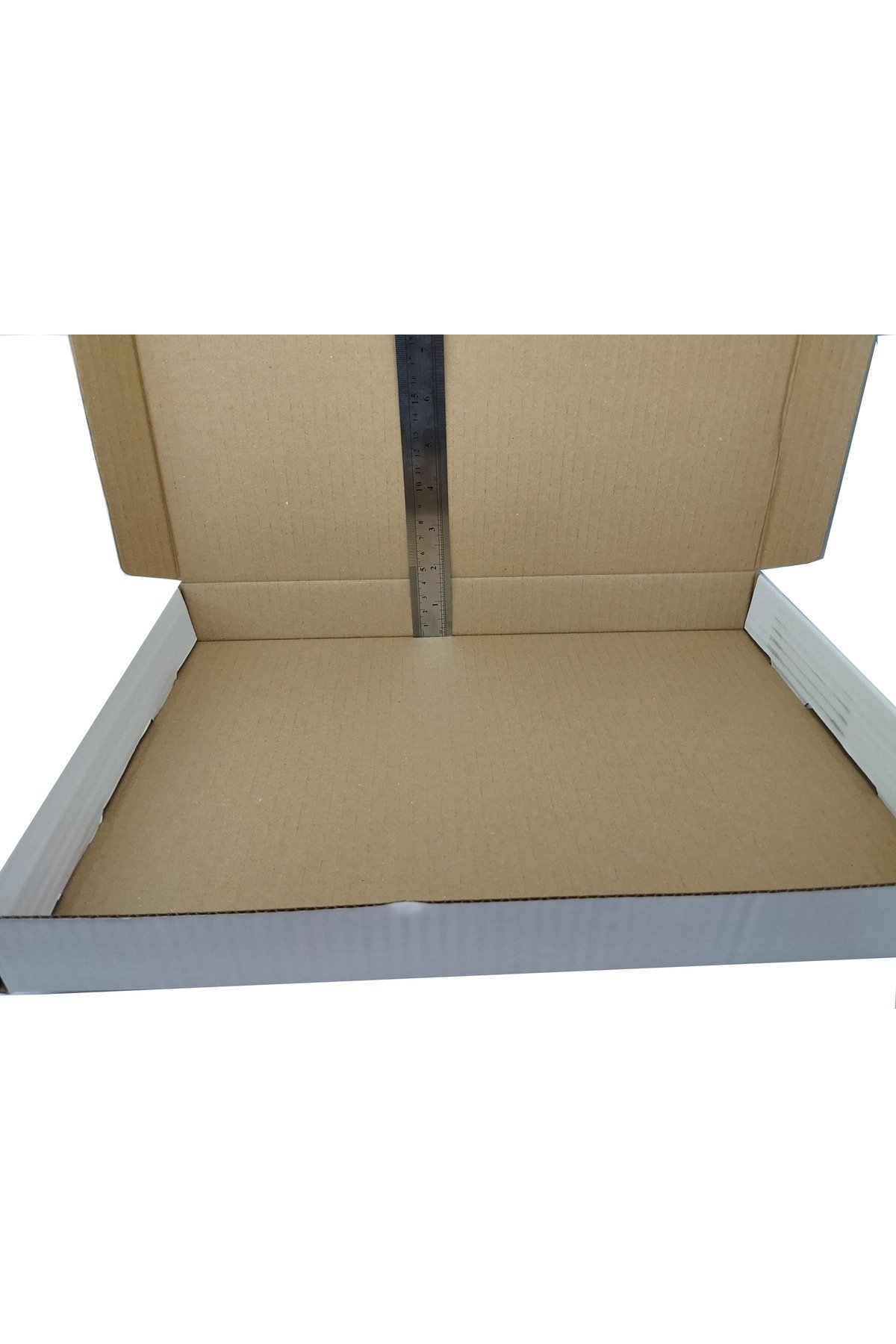 26x35x4 cm 25 adet e ticaret karton kargo kutusu beyaz ambalaj kutusu - görsel 5
