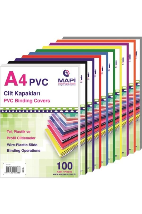 A4 Pvc Opak Cilt Kapağı 160 Mic.100'lü PK.(2040200) Beyaz