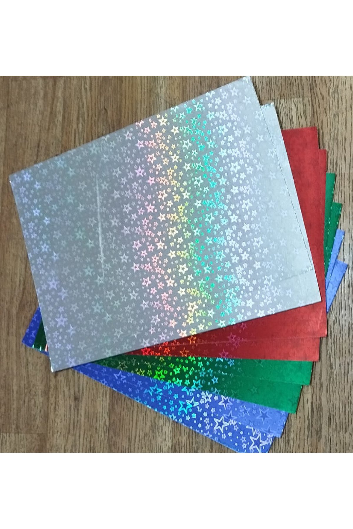 hologramlı karton 25x35cm 8li paket - görsel 2